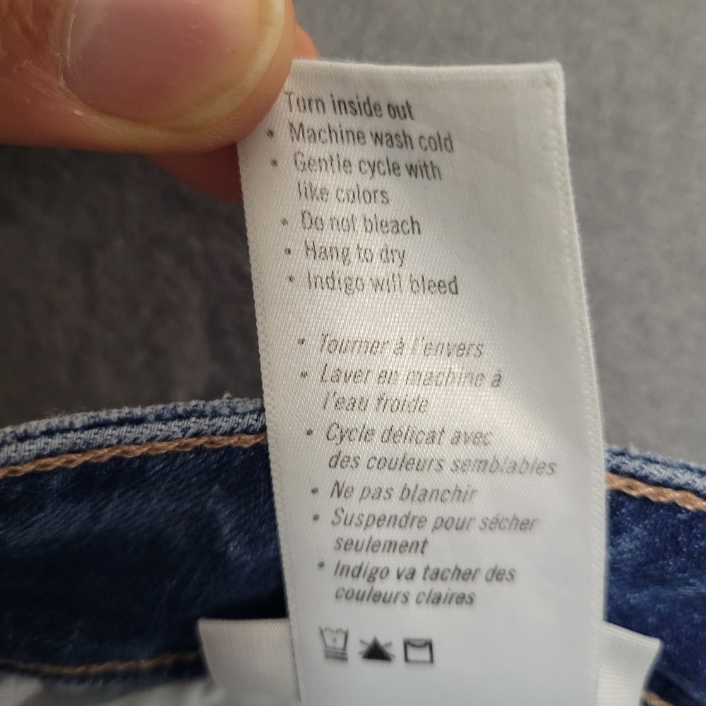 Paige Womens Skinny Distressed Jeans Medium Wash Raw Hem Size 27 - Picture 10 of 12